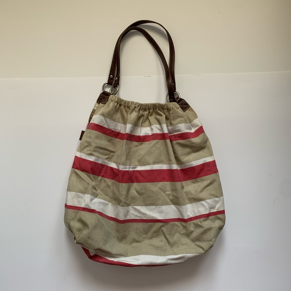 American eagle striped tote bag